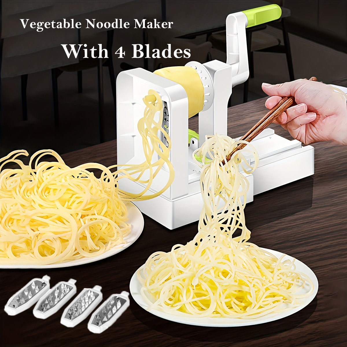Spiralizer Vegetable Noodle - Gemüsereibe, Spiralschneider, Wirbelwind, Gemüse-Nudelmaschine, tausend Fäden,