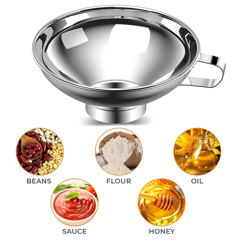 Kitchen Gadgets Popular - Sehr beliebter 2-Größen-Edelstahl-Einmachtrichter mit breiter Öffnung,