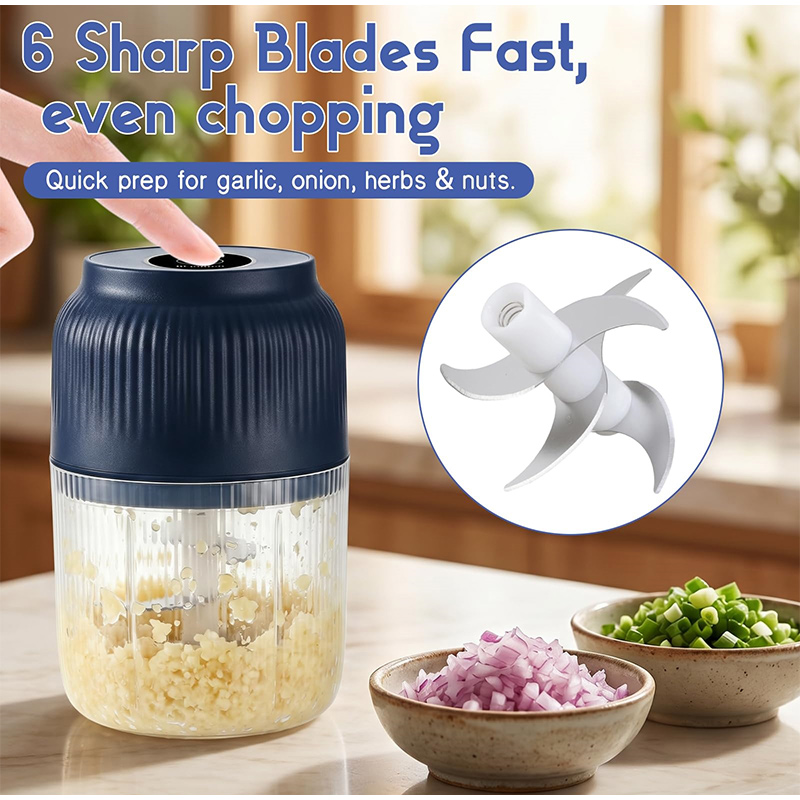 Kitchen Gadgets Electronic - 2026 Neuer Kabelloser Mini-Zerkleinerer mit 6