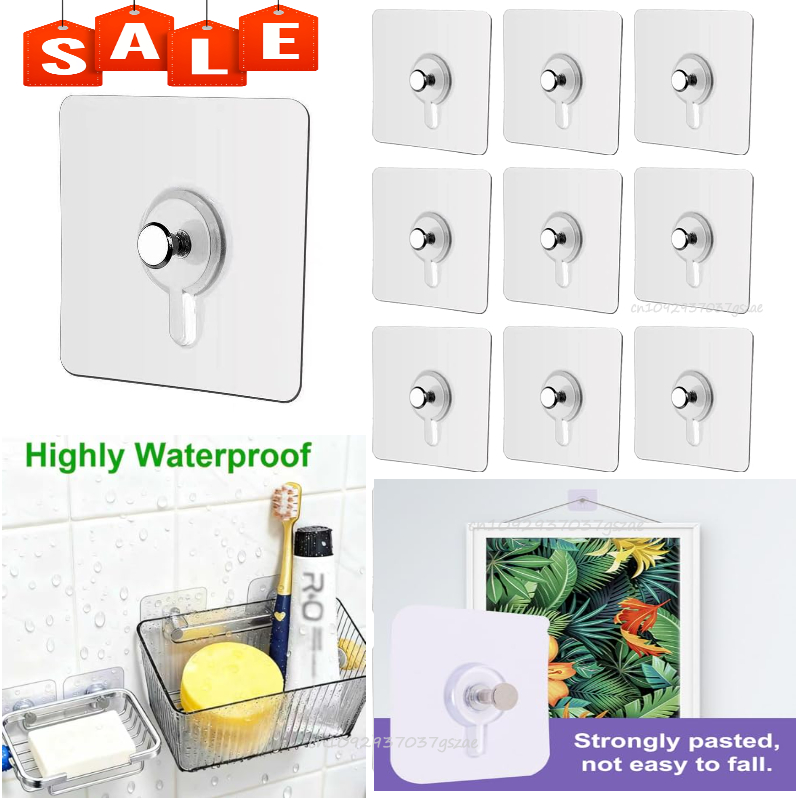 Kitchen Gadgets Must Have - Fotorahmen-Haken, Aufbewahrungsregal, Schraubenhalter, Türhänger, selbstklebend, multifunktionale
