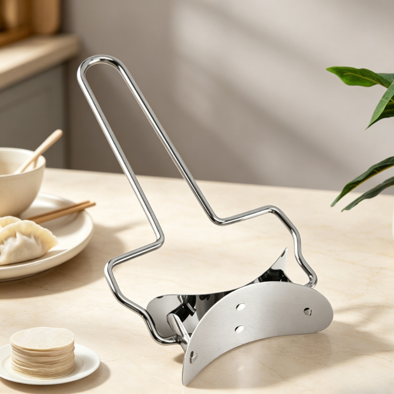 Kitchen Gadgets Made In Usa - Edelstahl-Teigpresser für Knödelhaut, Handgefertigtes Werkzeug zur