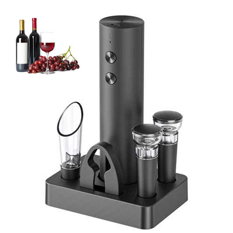 Electric Can Opener - Elektrisches Weinflaschenöffner-Set Neuerscheinung Automatischer Rotwein-Korkenzieher Wiederaufladbarer