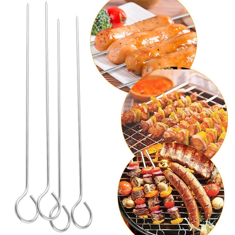 Kitchen Gadgets Youtube - Spieße zum Grillen, Aufbewahrungsrohr, Edelstahl, Grillspieß,