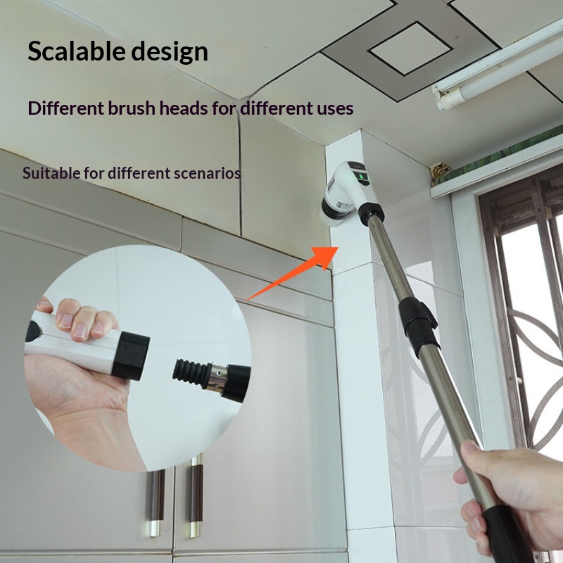 Kitchen Gadgets Electronic - HOMEFISH Kabelloser Elektrischer Reinigungsbürsten-Spinner für Bad,