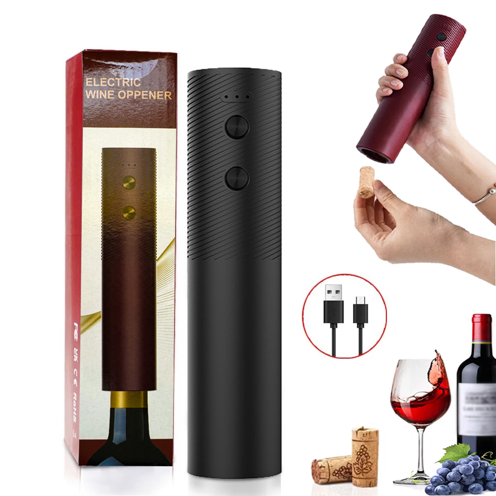 Electric Can Opener - Elektrischer Weinflaschenöffner, automatischer Rotwein-Korkenzieher, wiederaufladbarer Weinöffner,