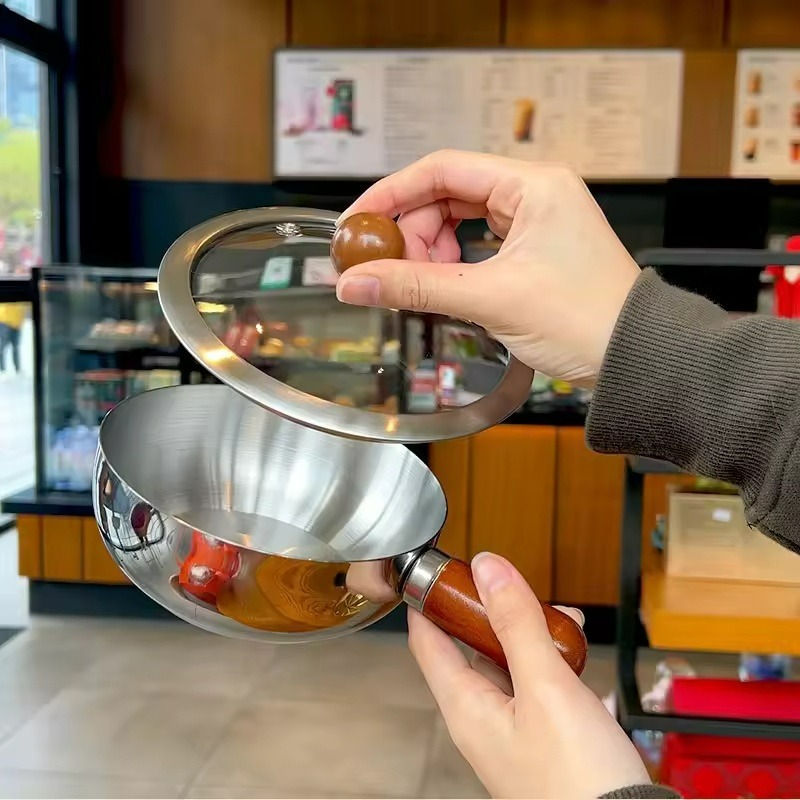 Edelstahl-Topf mit Walnussholz – Kitchen Gadgets Electronic Bewertung und Preis
