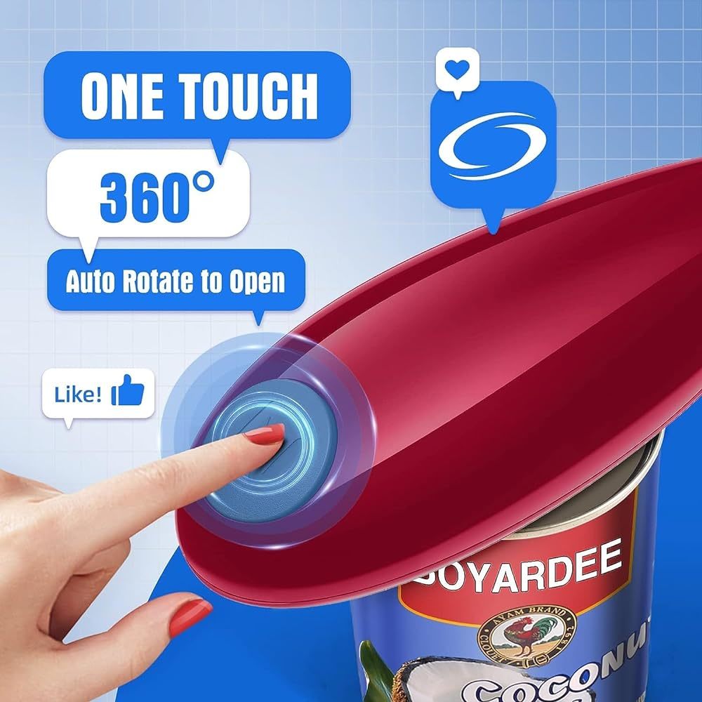1pc rot elektrischer Dosenöffn – Electric Can Opener Bewertung und Preis