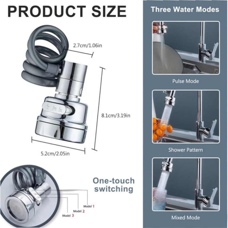 Neue 3 Modi Waschbecken Wasser – Kitchen Gadgets Youtube Bewertung und Preis