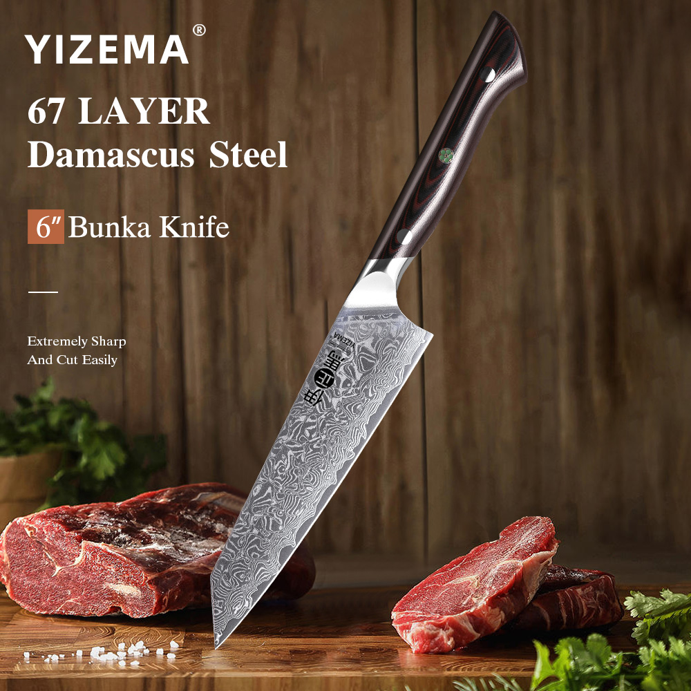 YIZEMA 6 Zoll Bunka-Messer Hoc – Kitchen Gadgets Japanese Bewertung und Preis